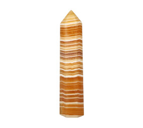 Calciet (oranje) punt geslepen 23,5 x 5,5 x 4,5 cm | 965 gram Calciet (oranje) punt geslepen 23,5 x 5,5 x 4,5 cm | 965 gram