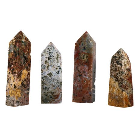 Jaspis (oceaan) obelisk 9 - 12 cm Jaspis (oceaan) obelisk 9 - 12 cm