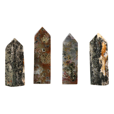 Jaspis (oceaan) obelisk 9 - 12 cm Jaspis (oceaan) obelisk 9 - 12 cm