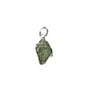 Moldaviet hanger ruw met zilveren oogje | 2 - 2,5 gram Moldaviet hanger ruw met zilveren oogje | 2 - 2,5 gram