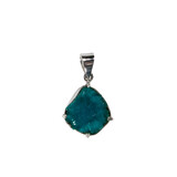 Zilveren hanger cavansiet | druppel ruw 1,6 x 1,5 cm Zilveren hanger cavansiet | druppel ruw 1,6 x 1,5 cm