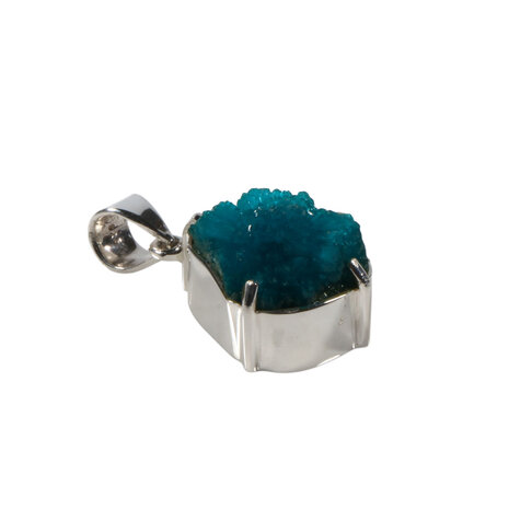 Zilveren hanger cavansiet | druppel ruw 1,6 x 1,5 cm Zilveren hanger cavansiet | druppel ruw 1,6 x 1,5 cm