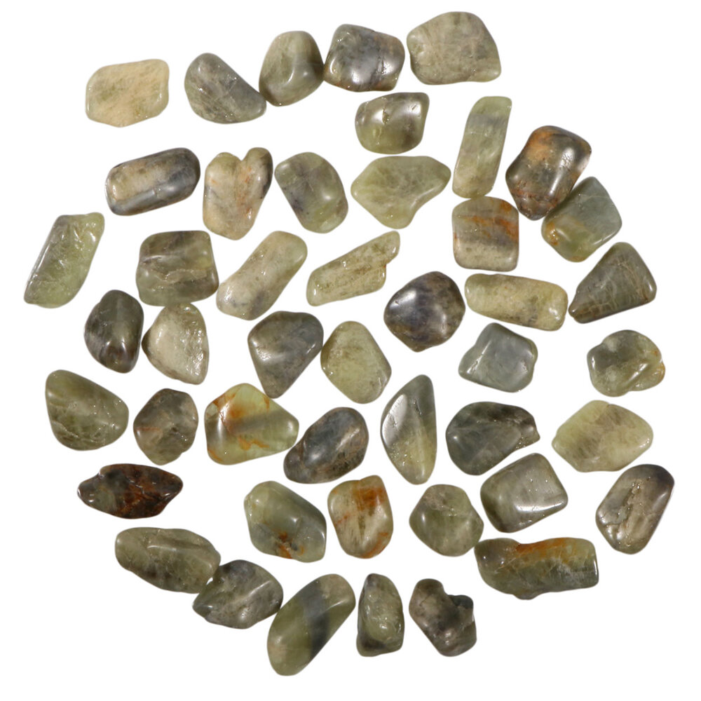 Chrysoberyl steen getrommeld 1,5 - 4 gram