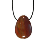 Versteend hout hanger doorboord Versteend hout hanger doorboord