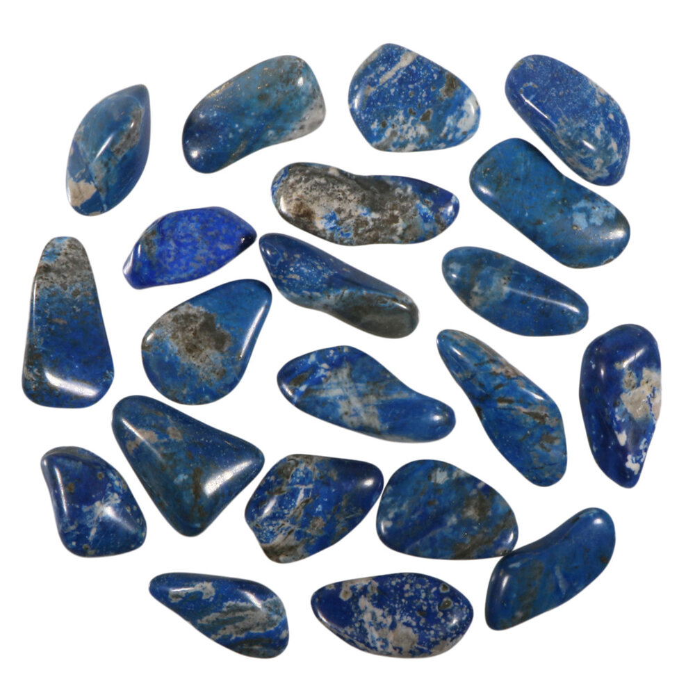 Lapis lazuli (Inca) steen getrommeld 5 - 10 gram Lapis lazuli (Inca) steen getrommeld 5 - 10 gram