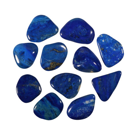 Lapis lazuli A-kwaliteit steen getrommeld | middel (M) Lapis lazuli A-kwaliteit steen getrommeld | middel (M)