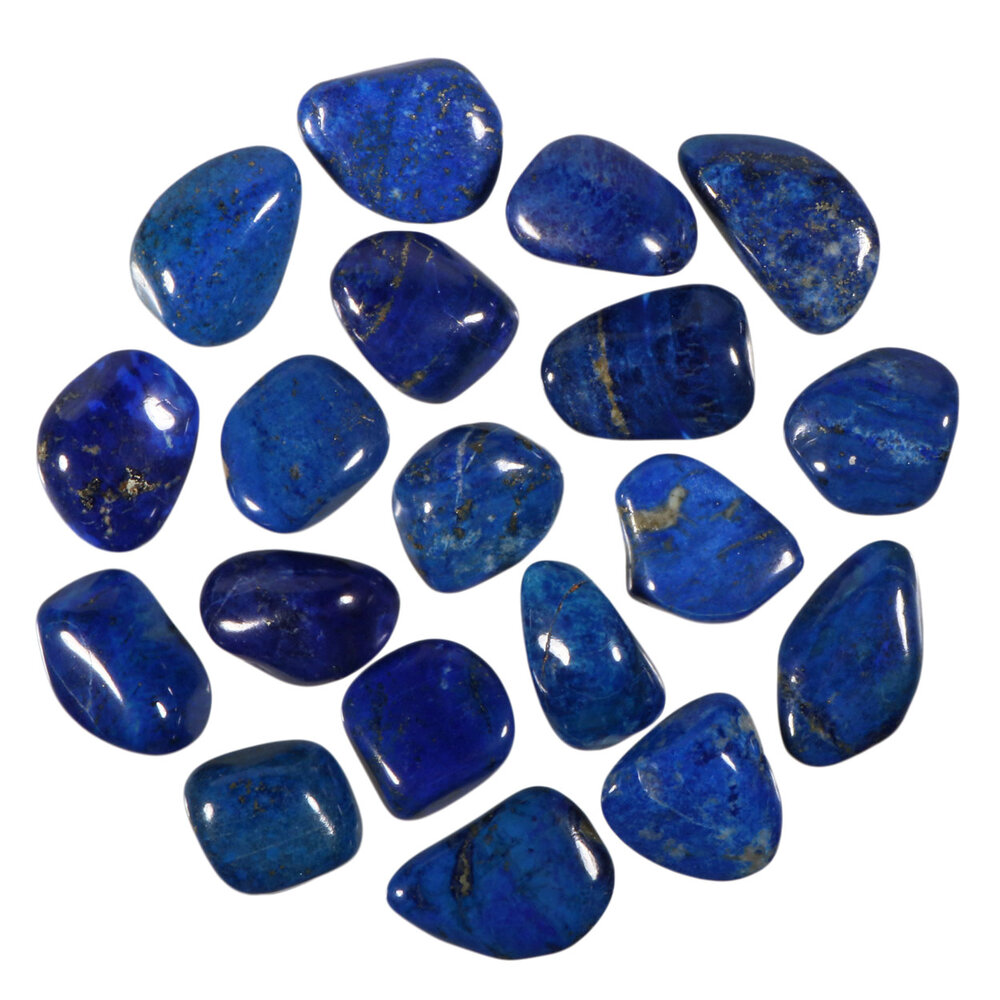 Lapis lazuli A-kwaliteit steen getrommeld | groot (L) Lapis lazuli A-kwaliteit steen getrommeld | groot (L)
