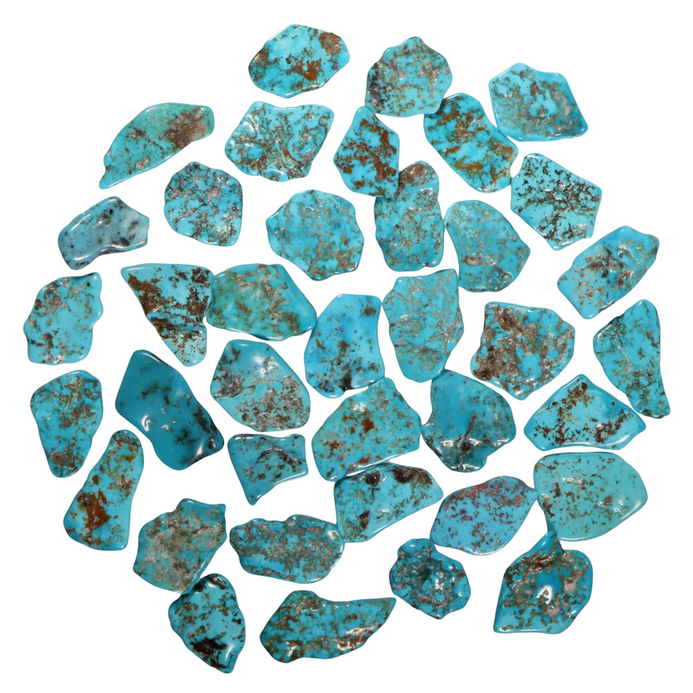 Turkoois A-kwaliteit steen getrommeld 2 - 5 gram Turkoois A-kwaliteit steen getrommeld 2 - 5 gram