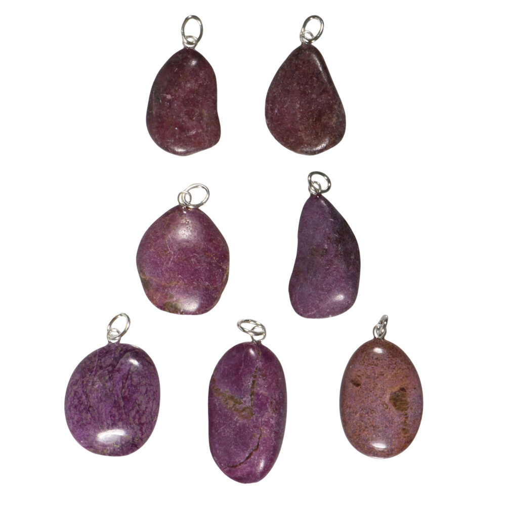 Stichtiet hanger met zilveren oogje