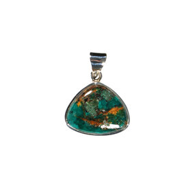 Zilveren hanger dioptaas | driehoek 2,1 x 1,6 cm Zilveren hanger dioptaas | driehoek 2,1 x 1,6 cm