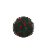 Zilveren ring heliotroop maat 18 | rond 2 cm Zilveren ring heliotroop maat 18 | rond 2 cm