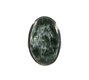 Zilveren ring serafiniet maat 18 1/2 (verstelbaar) | ovaal 2,7 x 1,8 cm Zilveren ring serafiniet maat 18 1/2 (verstelbaar) | ovaal 2,7 x 1,8 cm