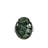 Zilveren ring serafiniet maat 17 1/2 | ovaal 2,2 x 1,5 cm (2)