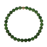 Jade armband met 14k gouden kraal | 6 mm