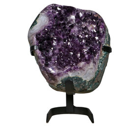 Amethist geode op standaard 28 x 28 x 15 cm | 16,38 kg Amethist geode op standaard 28 x 28 x 15 cm | 16,38 kg