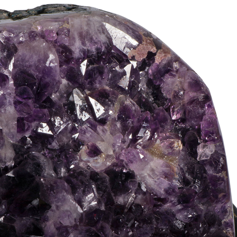 Amethist geode op standaard 28 x 28 x 15 cm | 16,38 kg Amethist geode op standaard 28 x 28 x 15 cm | 16,38 kg