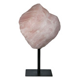 Rozenkwarts ruw op standaard 26 x 22 x 17 cm | 10800 gram Rozenkwarts ruw op standaard 26 x 22 x 17 cm | 10800 gram