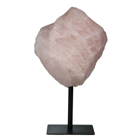 Rozenkwarts ruw op standaard 26 x 22 x 17 cm | 10800 gram Rozenkwarts ruw op standaard 26 x 22 x 17 cm | 10800 gram