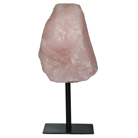 Rozenkwarts ruw op standaard 23,5 x 21 x 18 cm | 10240 gram Rozenkwarts ruw op standaard 23,5 x 21 x 18 cm | 10240 gram