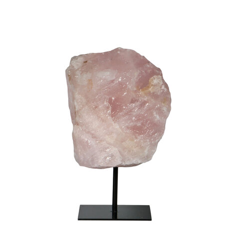 Rozenkwarts ruw op standaard 15 x 13 x 9 cm | 3220 gram Rozenkwarts ruw op standaard 15 x 13 x 9 cm | 3220 gram