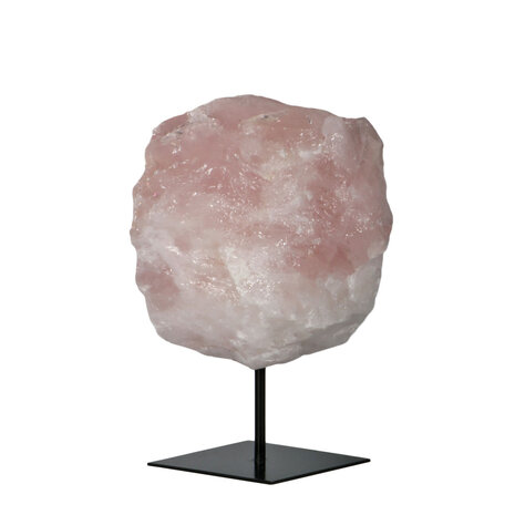 Rozenkwarts ruw op standaard 15 x 13 x 9 cm | 3220 gram Rozenkwarts ruw op standaard 15 x 13 x 9 cm | 3220 gram