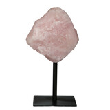 Rozenkwarts ruw op standaard 21 x 19 x 12 cm | 6130 gram Rozenkwarts ruw op standaard 21 x 19 x 12 cm | 6130 gram