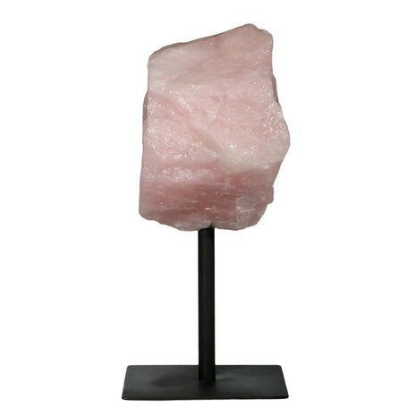 Rozenkwarts ruw op standaard 21 x 19 x 12 cm | 6130 gram Rozenkwarts ruw op standaard 21 x 19 x 12 cm | 6130 gram