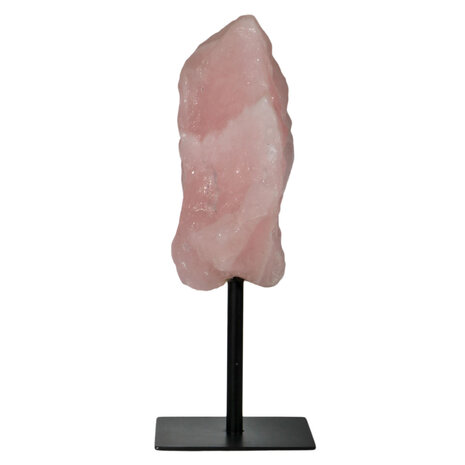 Rozenkwarts ruw op standaard 27 x 21 x 11 cm | 6530 gram Rozenkwarts ruw op standaard 27 x 21 x 11 cm | 6530 gram