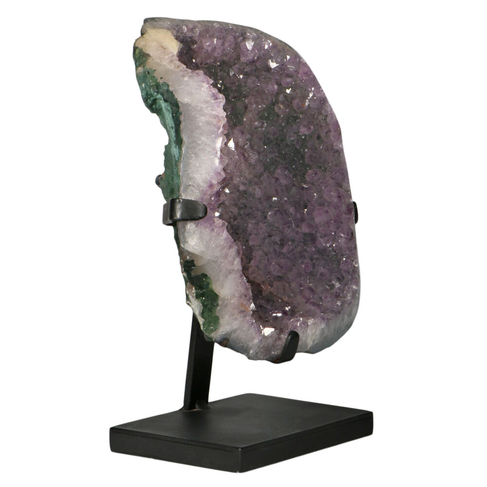 Amethist geode op standaard 25 x 23 x 10 cm | 4870 gram Amethist geode op standaard 25 x 23 x 10 cm | 4870 gram
