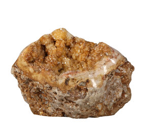 Amethist (roze) met golden healer (limonietkwarts) geode staand 24,5 x 12 x 17 cm | 5020 gram Amethist (roze) met golden healer (limonietkwarts) geode staand 24,5 x 12 x 17 cm | 5020 gram