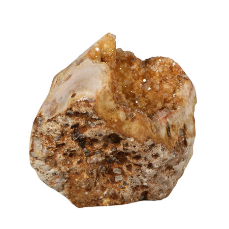 Amethist (roze) met golden healer (limonietkwarts) geode staand 24,5 x 12 x 17 cm | 5020 gram Amethist (roze) met golden healer (limonietkwarts) geode staand 24,5 x 12 x 17 cm | 5020 gram