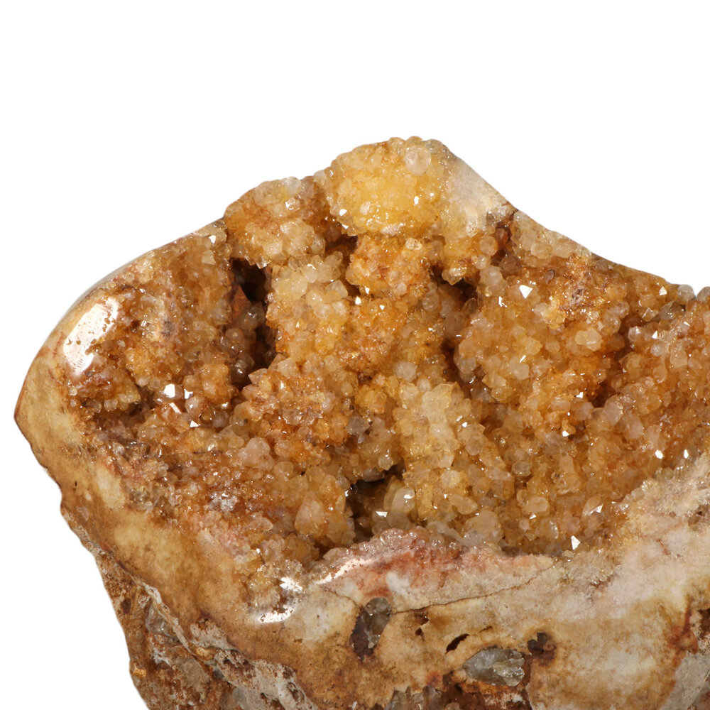 Amethist (roze) met golden healer (limonietkwarts) geode staand 24,5 x 12 x 17 cm | 5020 gram Amethist (roze) met golden healer (limonietkwarts) geode staand 24,5 x 12 x 17 cm | 5020 gram