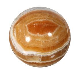 Calciet (oranje) bol 70 mm | 426 gram Calciet (oranje) bol 70 mm | 426 gram