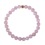 Kunziet armband met 14k gouden kraal | 6,5 - 7 mm