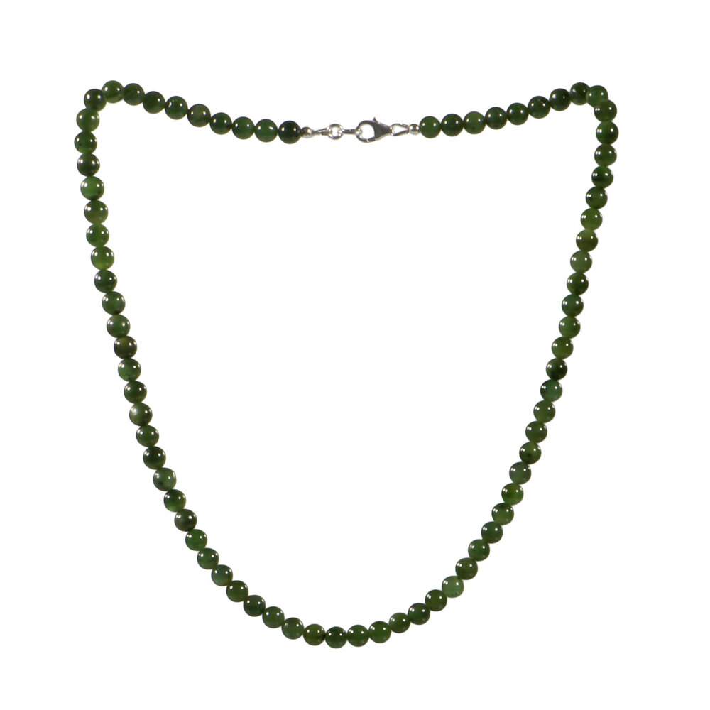 Jade ketting 6 mm kralen