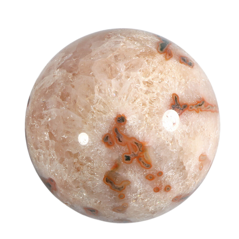 Mosagaat met carneool bol 71 mm | 431 gram Mosagaat met carneool bol 71 mm | 431 gram