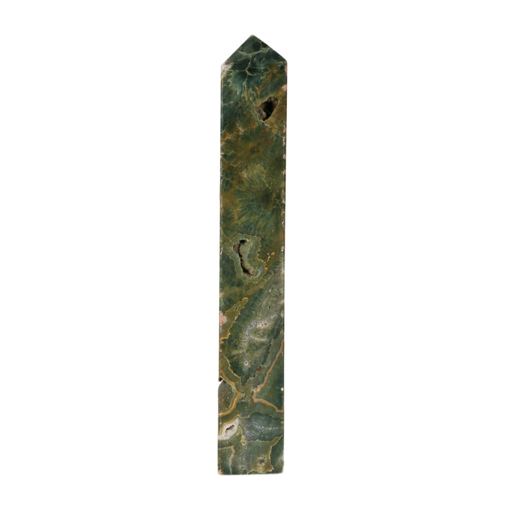 Jaspis (oceaan) A-kwaliteit obelisk 26,5 x 4 x 2,5 cm | 679 gram Jaspis (oceaan) A-kwaliteit obelisk 26,5 x 4 x 2,5 cm | 679 gram