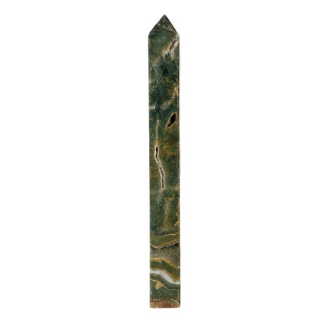 Jaspis (oceaan) A-kwaliteit obelisk 26,5 x 4 x 2,5 cm | 679 gram Jaspis (oceaan) A-kwaliteit obelisk 26,5 x 4 x 2,5 cm | 679 gram