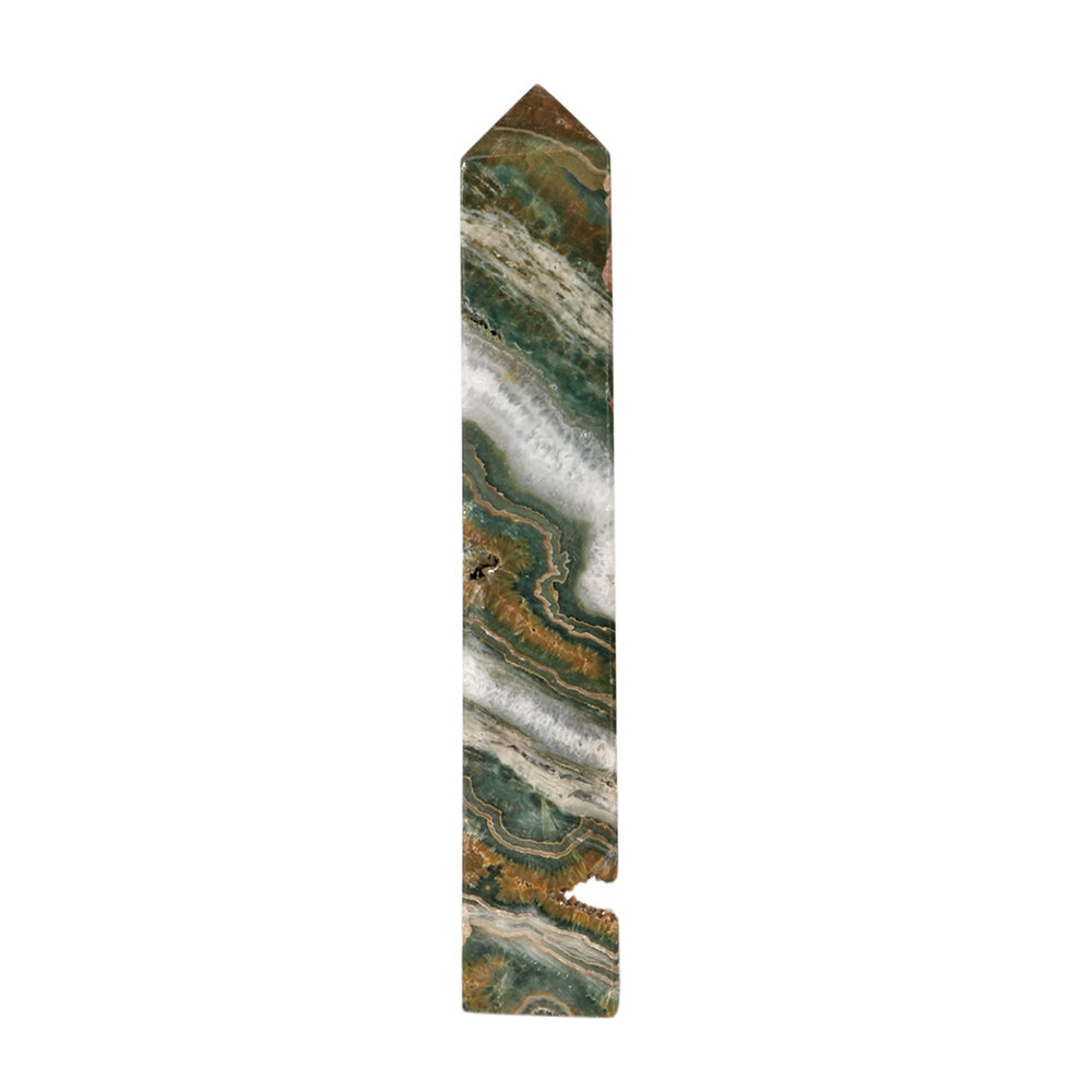 Jaspis (oceaan) A-kwaliteit obelisk 24,5 x 4 x 3 cm | 735 gram Jaspis (oceaan) A-kwaliteit obelisk 24,5 x 4 x 3 cm | 735 gram
