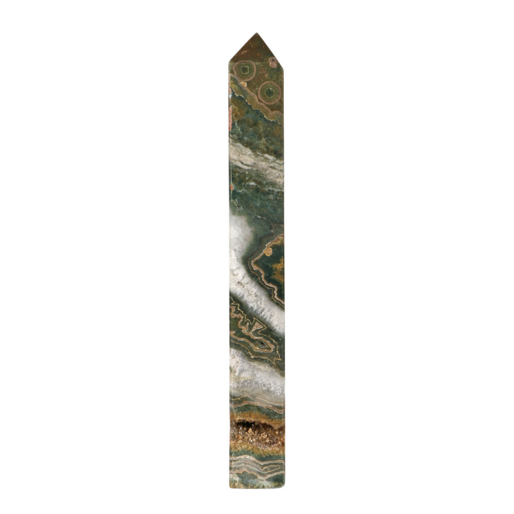 Jaspis (oceaan) A-kwaliteit obelisk 24,5 x 4 x 3 cm | 735 gram Jaspis (oceaan) A-kwaliteit obelisk 24,5 x 4 x 3 cm | 735 gram