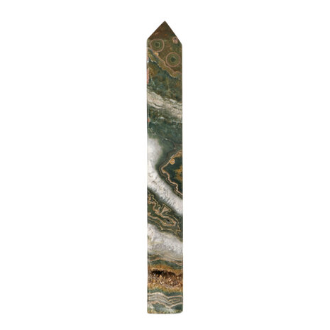 Jaspis (oceaan) A-kwaliteit obelisk 24,5 x 4 x 3 cm | 735 gram Jaspis (oceaan) A-kwaliteit obelisk 24,5 x 4 x 3 cm | 735 gram
