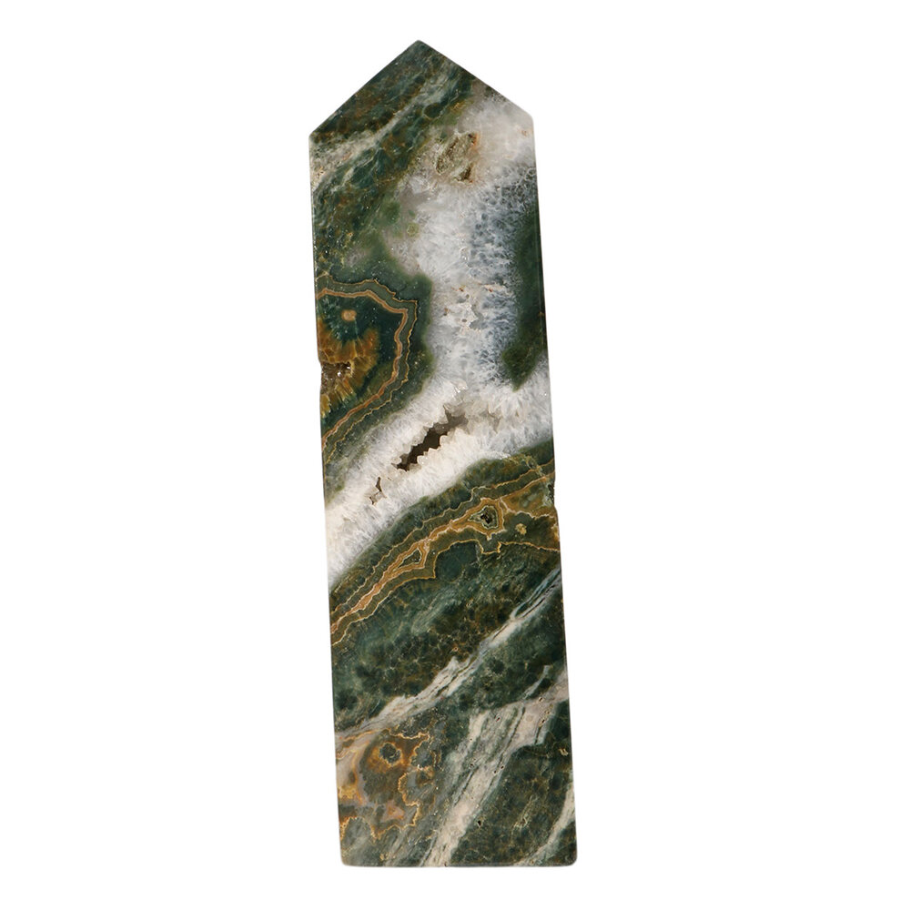 Jaspis (oceaan) A-kwaliteit obelisk 22,5 x 6,5 x 3 cm | 971 gram Jaspis (oceaan) A-kwaliteit obelisk 22,5 x 6,5 x 3 cm | 971 gram
