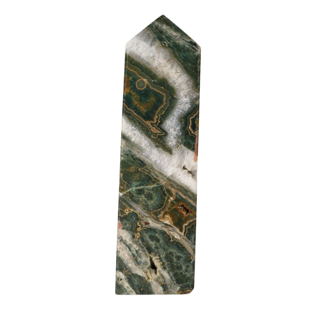 Jaspis (oceaan) A-kwaliteit obelisk 22,5 x 6,5 x 3 cm | 971 gram Jaspis (oceaan) A-kwaliteit obelisk 22,5 x 6,5 x 3 cm | 971 gram