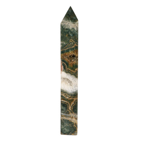 Jaspis (oceaan) A-kwaliteit obelisk 22,5 x 6,5 x 3 cm | 971 gram Jaspis (oceaan) A-kwaliteit obelisk 22,5 x 6,5 x 3 cm | 971 gram