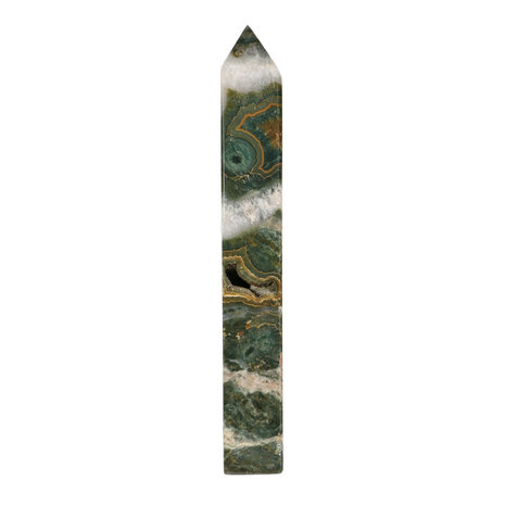 Jaspis (oceaan) A-kwaliteit obelisk 22,5 x 6,5 x 3 cm | 971 gram Jaspis (oceaan) A-kwaliteit obelisk 22,5 x 6,5 x 3 cm | 971 gram