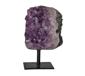 Amethist cluster op standaard 11,2 x 11 x 7,4 cm | 1502 gram Amethist cluster op standaard 11,2 x 11 x 7,4 cm | 1502 gram