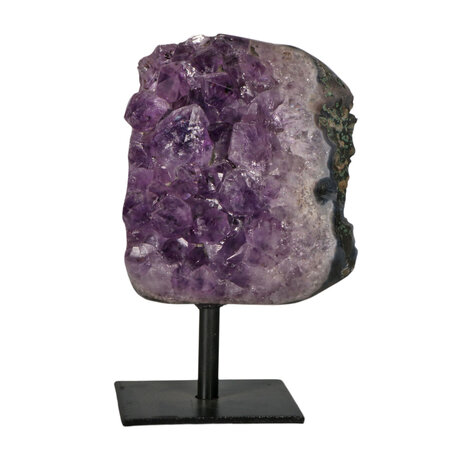Amethist cluster op standaard 11,2 x 11 x 7,4 cm | 1502 gram Amethist cluster op standaard 11,2 x 11 x 7,4 cm | 1502 gram