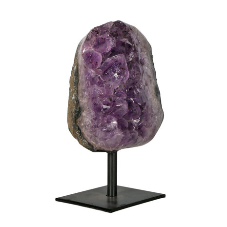 Amethist cluster op standaard 11,2 x 11 x 7,4 cm | 1502 gram Amethist cluster op standaard 11,2 x 11 x 7,4 cm | 1502 gram