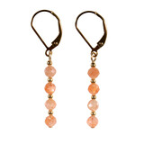 Gold filled oorbellen zonnesteen | 4 mm facet Gold filled oorbellen zonnesteen | 4 mm facet