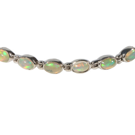 Zilveren armband opaal (edel) | ovaal 6 x 4 mm Zilveren armband opaal (edel) | ovaal 6 x 4 mm